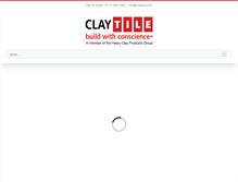 Tablet Screenshot of claytile.co.za